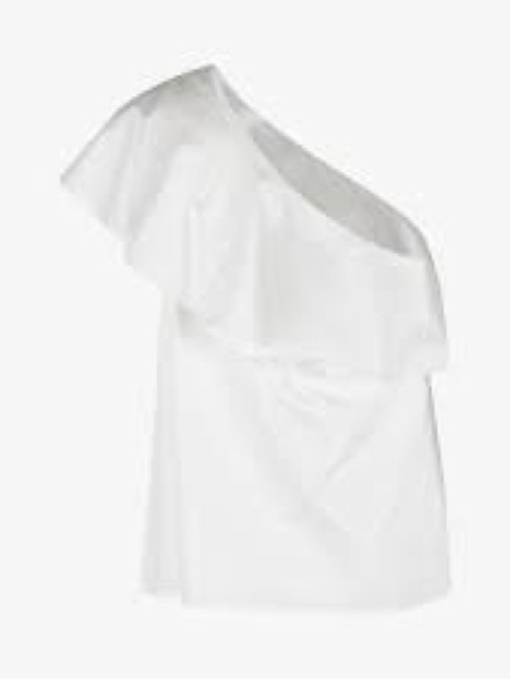 🪽 Lauren cotton one-shoulder ruffle blouse